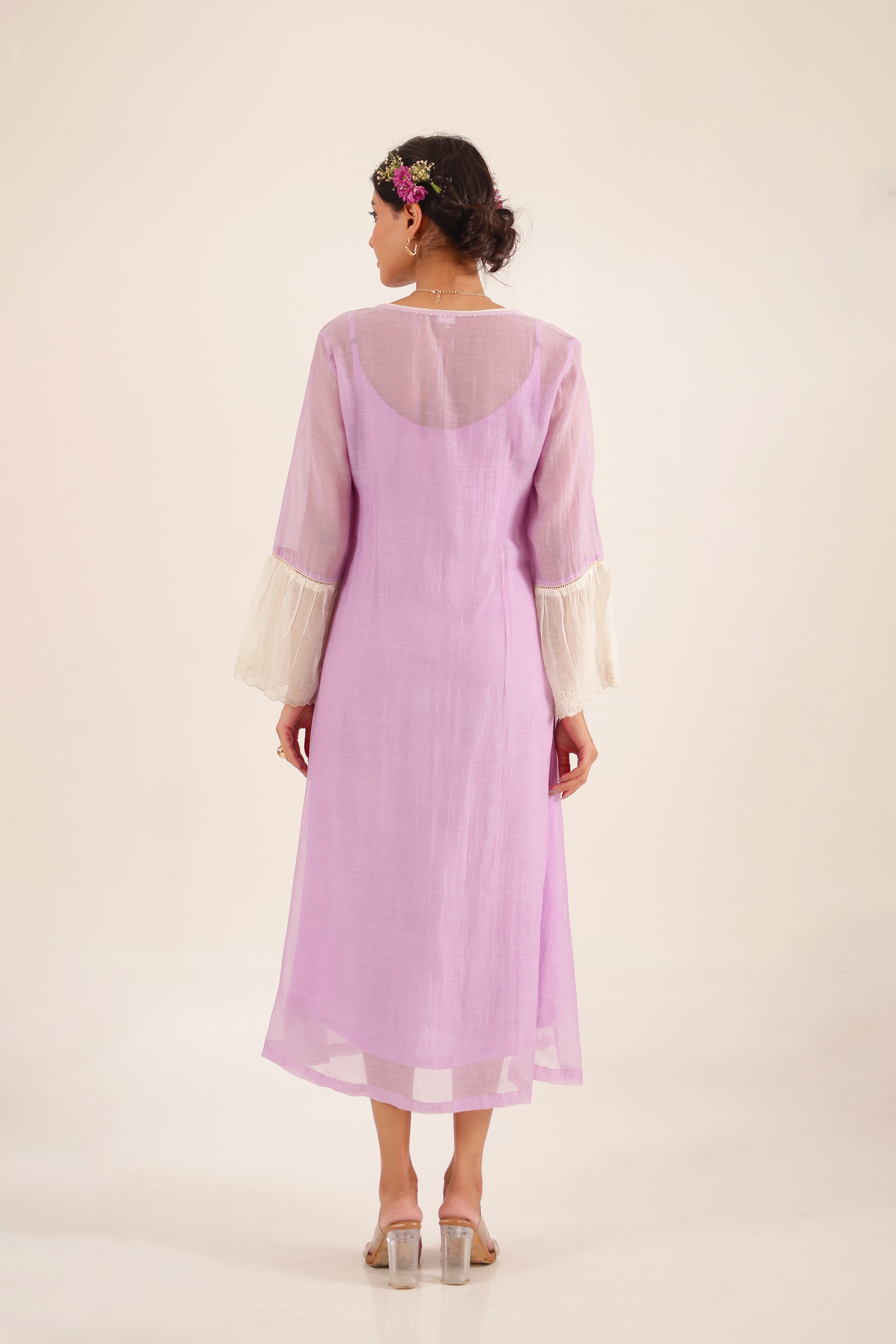 Lilac old rose dress