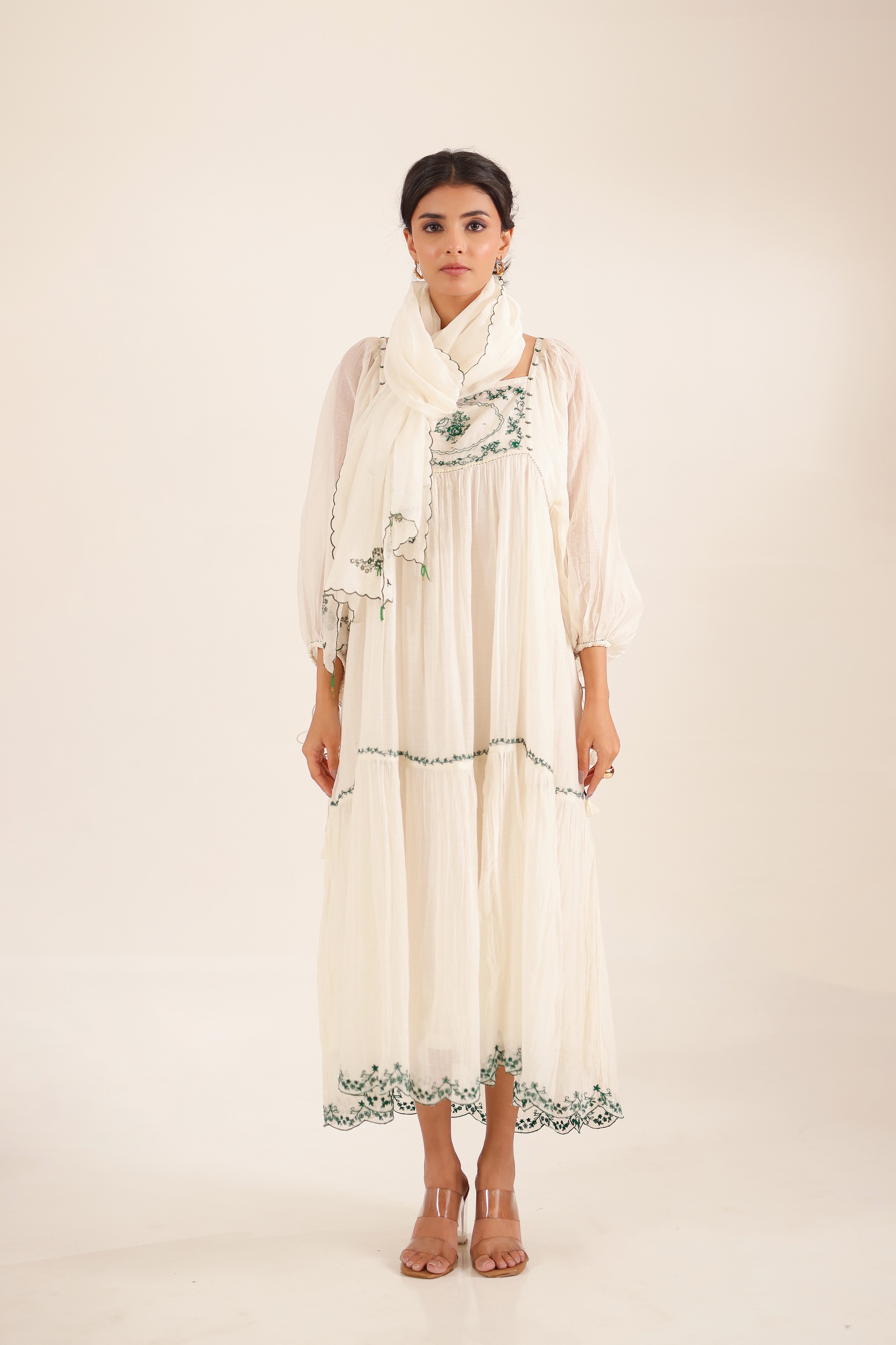 Art sleeve victorian dress