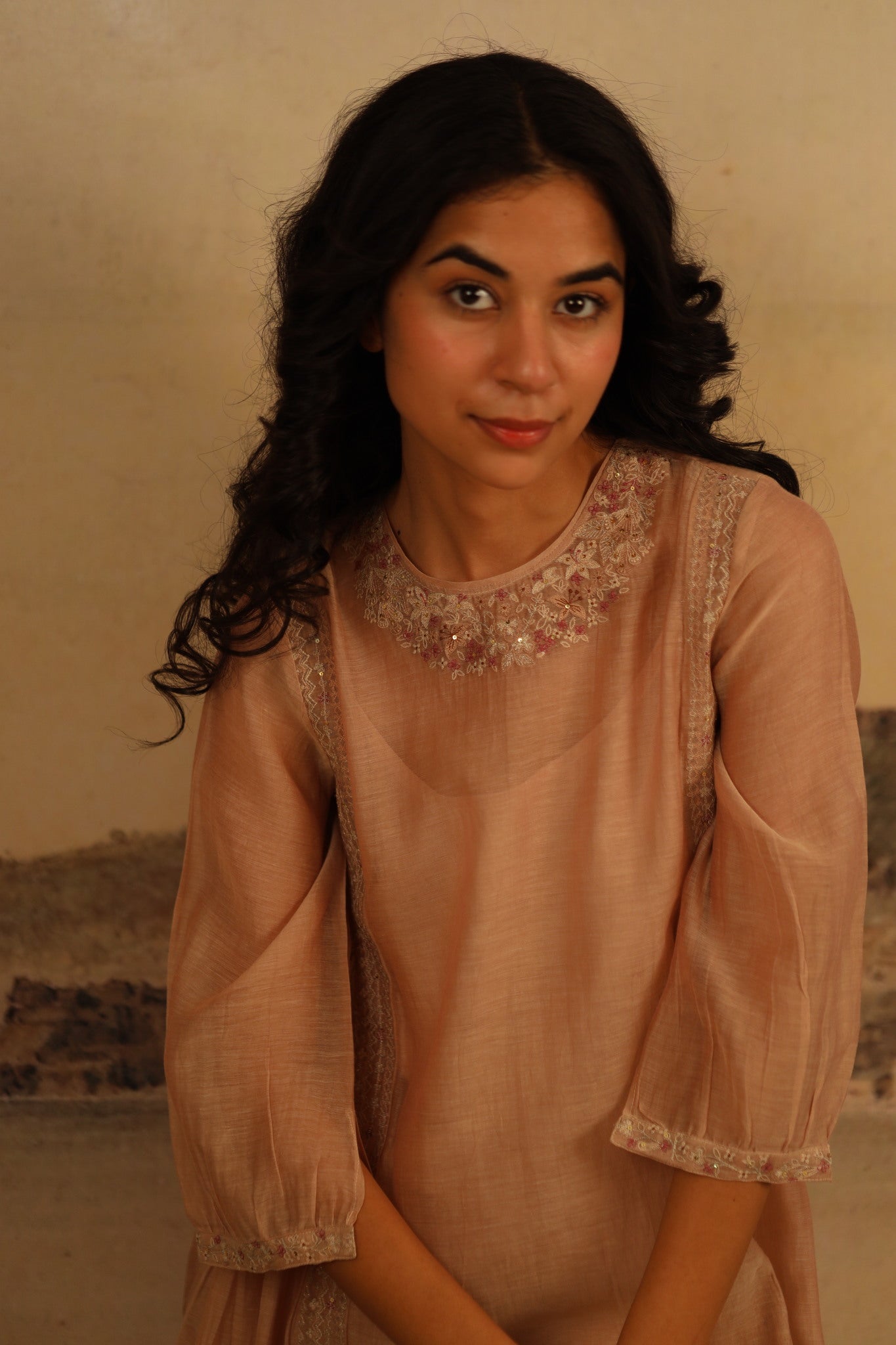 chiku maku dress with scarf