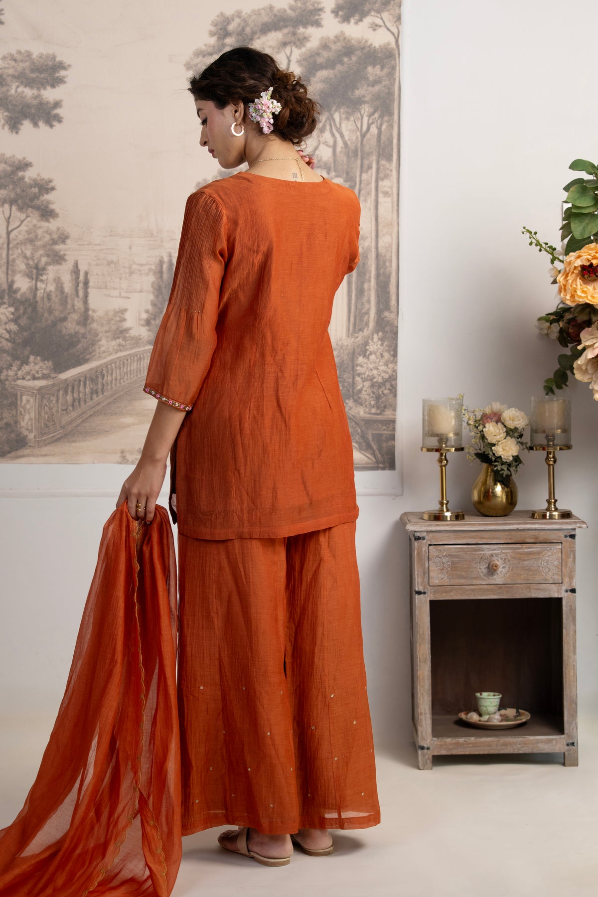 RUST ORANGE MATSYA TOP SET