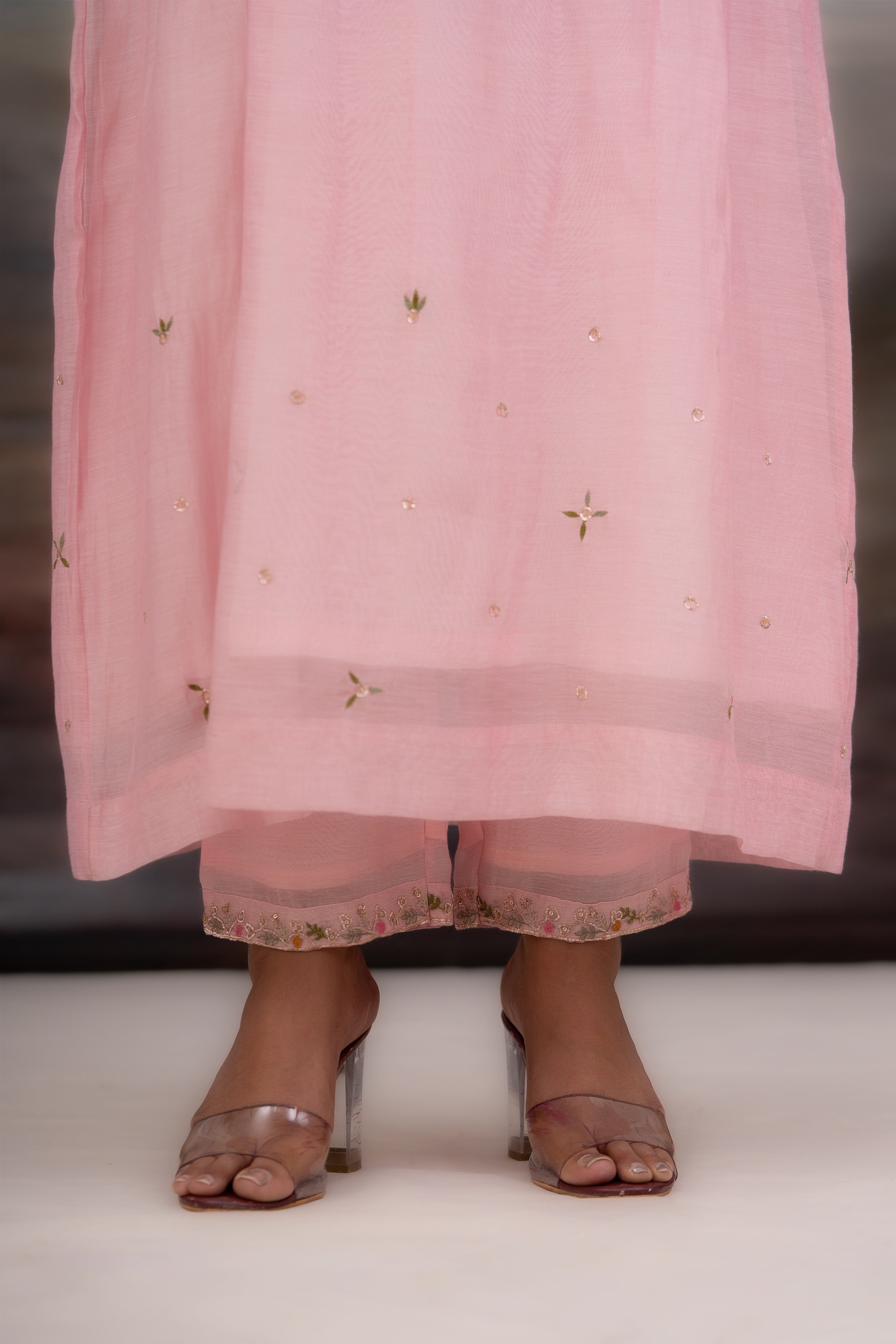 Blush Pink Falling Star Suit Set