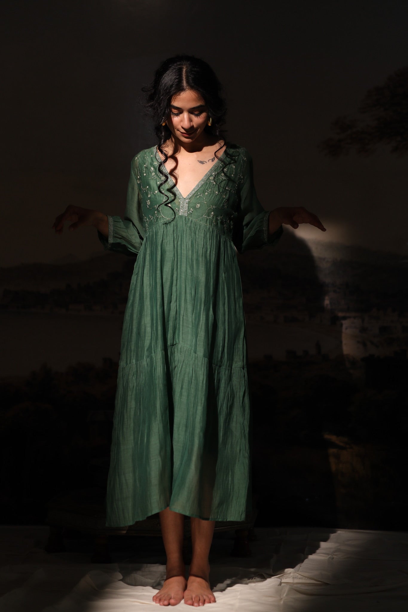 GREEN MIDNIGHT DREAM DRESS