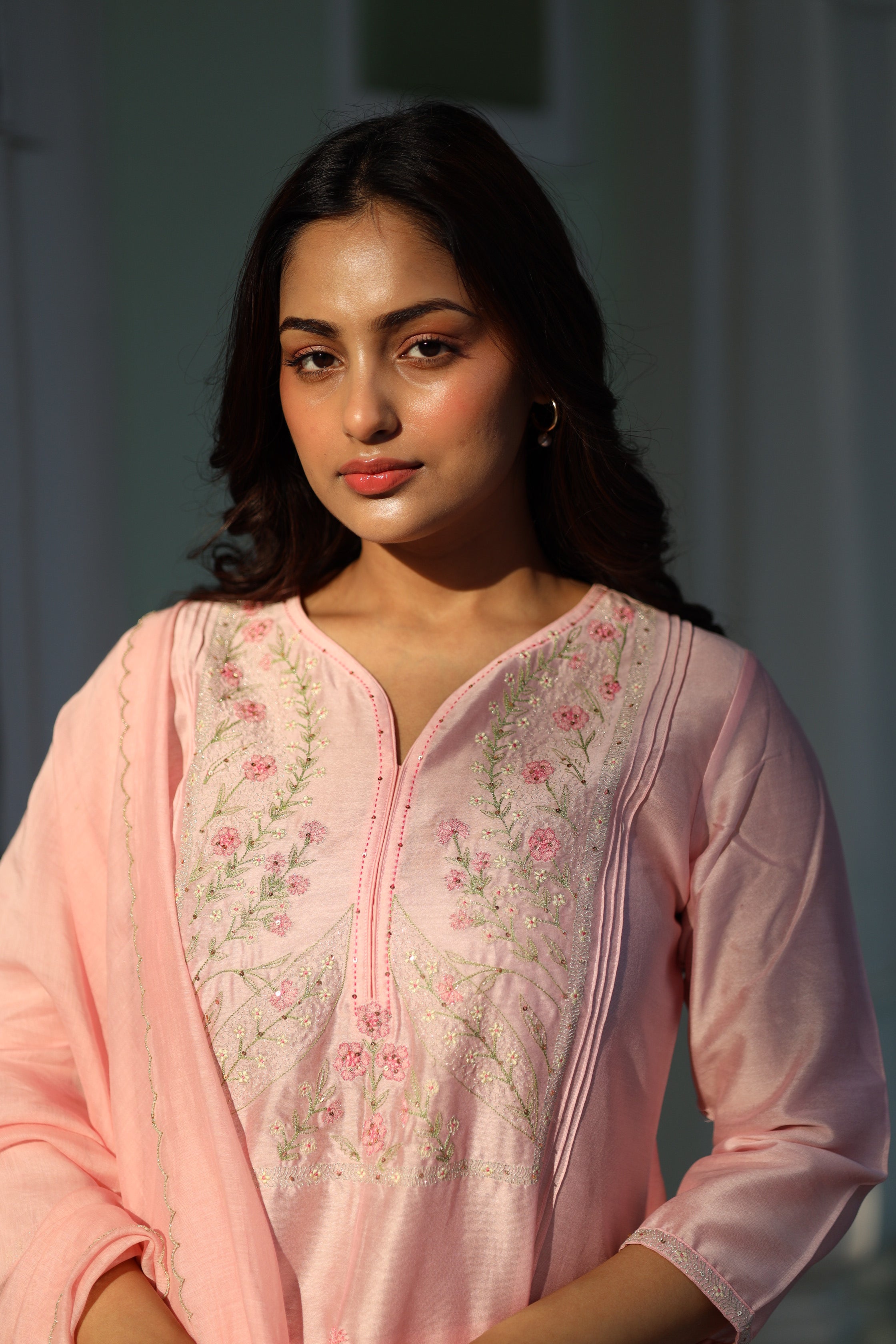 Blush pink Half Lily Suit set