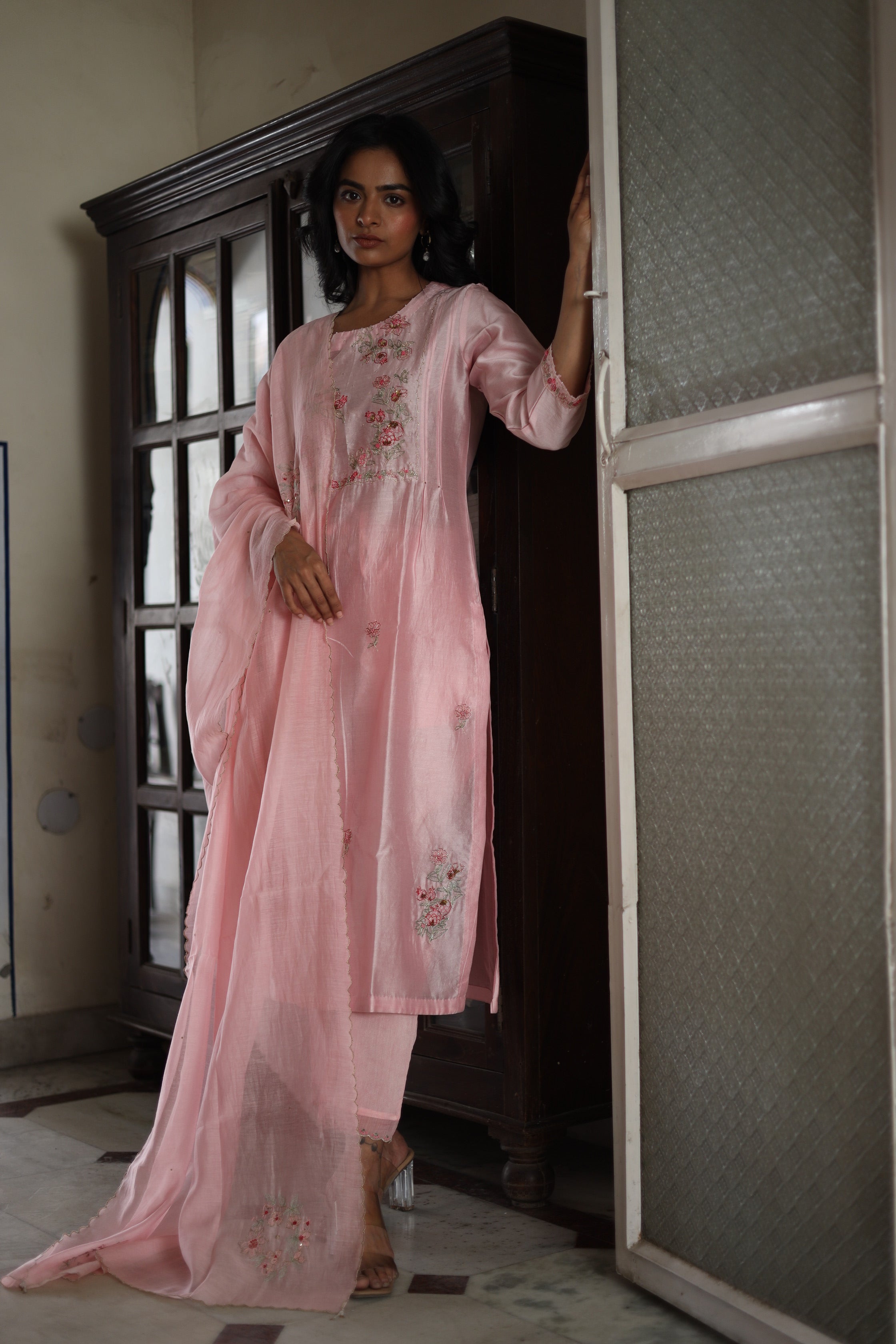 Blush pink Dream garden Suit set
