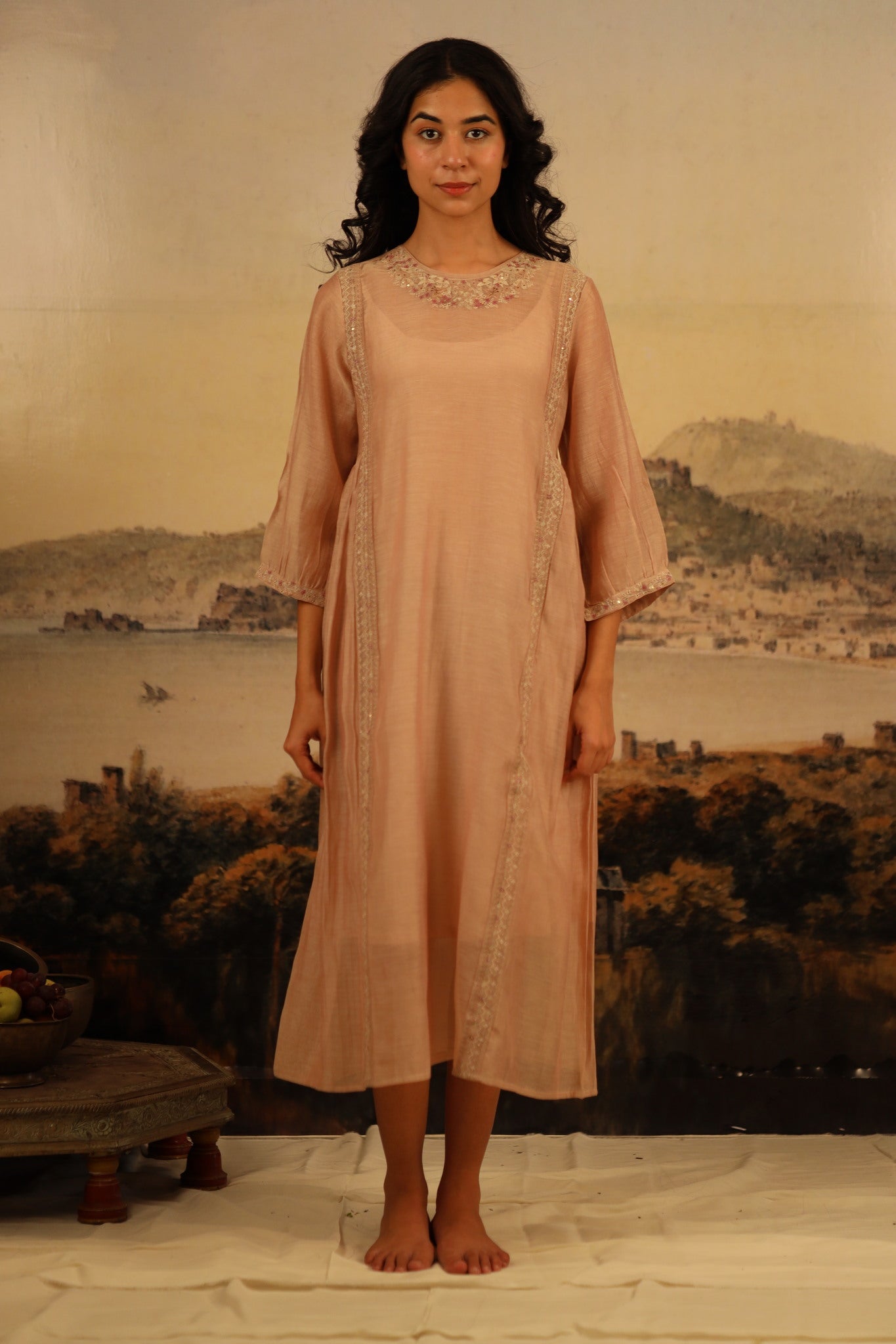chiku maku dress with scarf