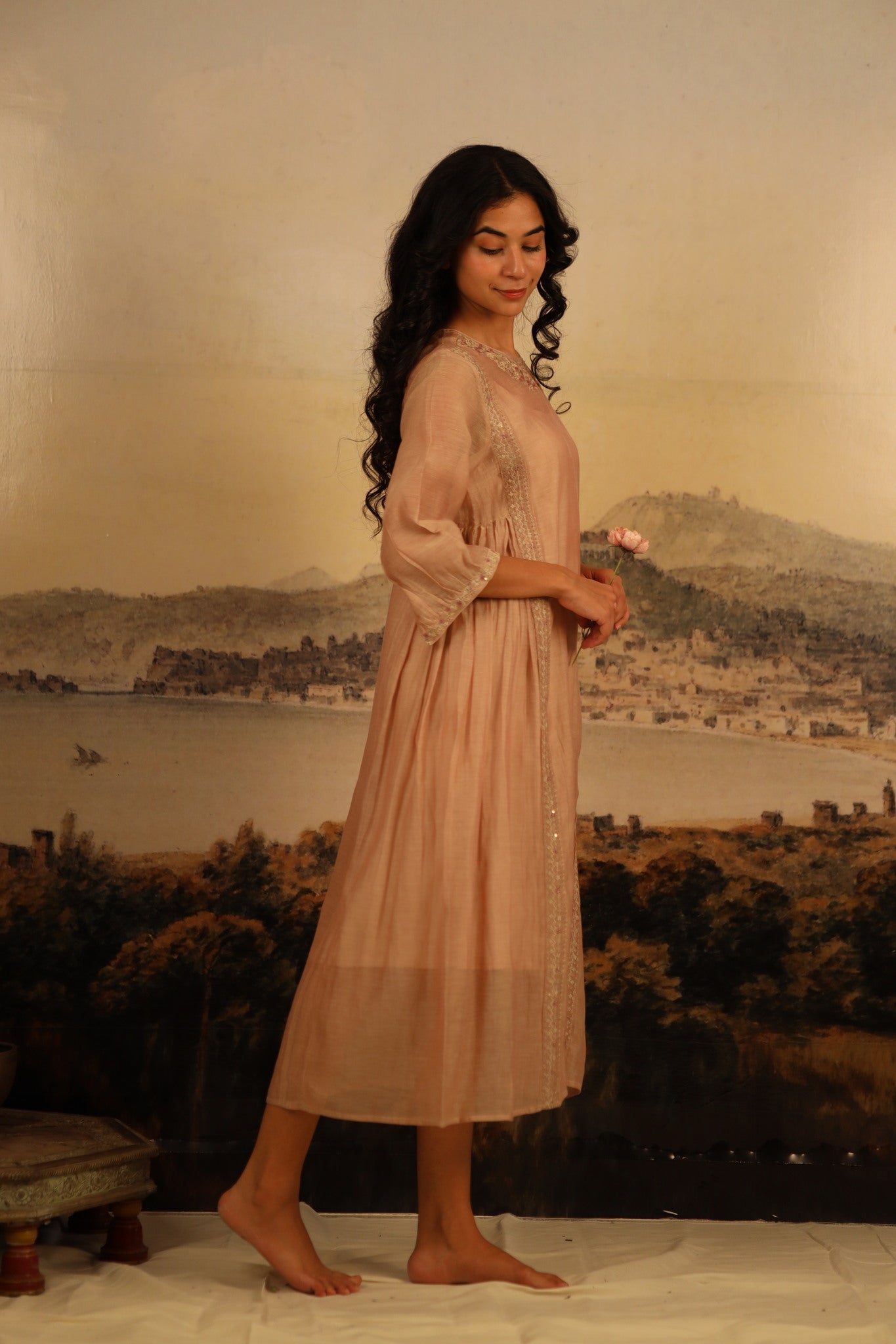 chiku maku dress with scarf