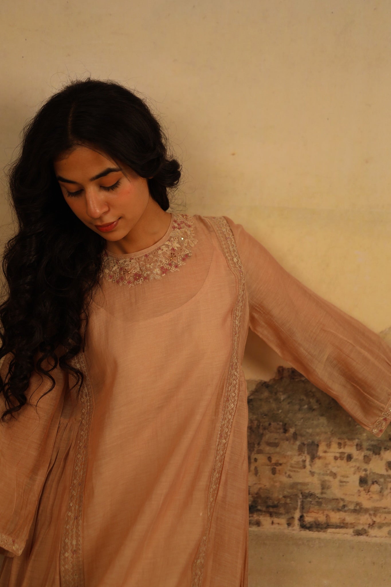 chiku maku dress with scarf