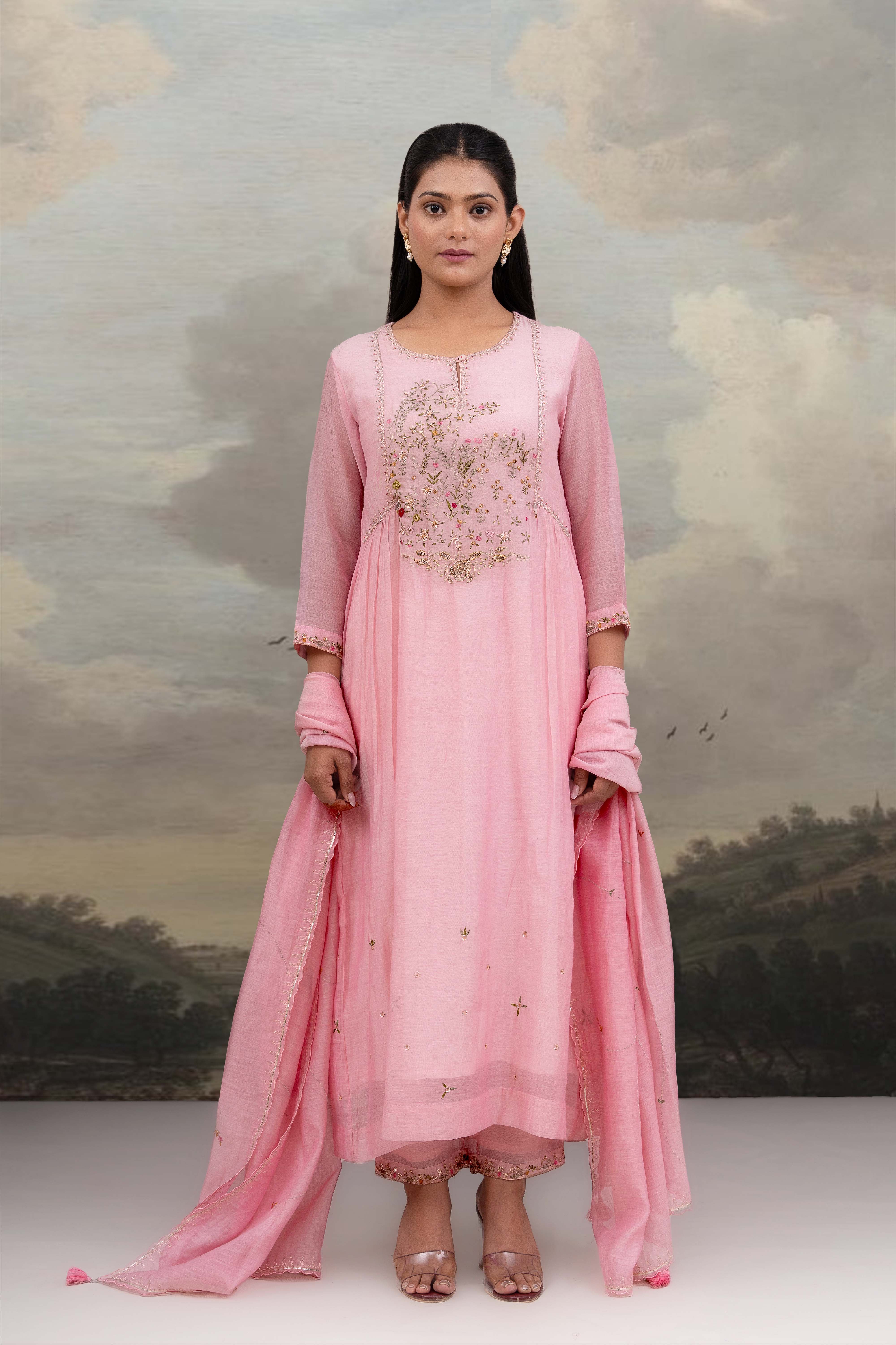 Blush Pink Falling Star Suit Set
