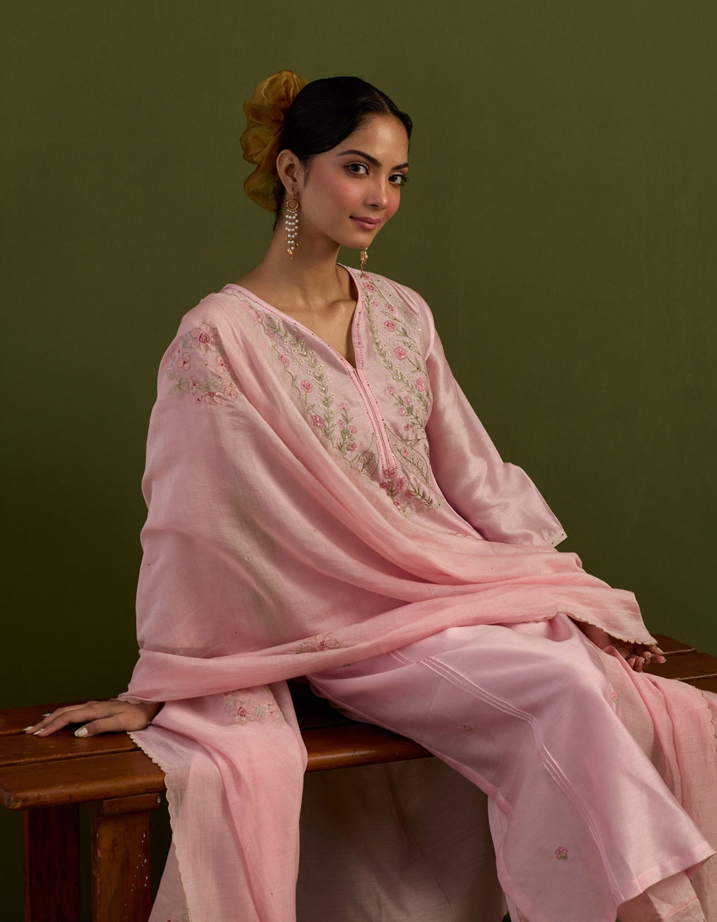 Blush pink Half Lily Suit set