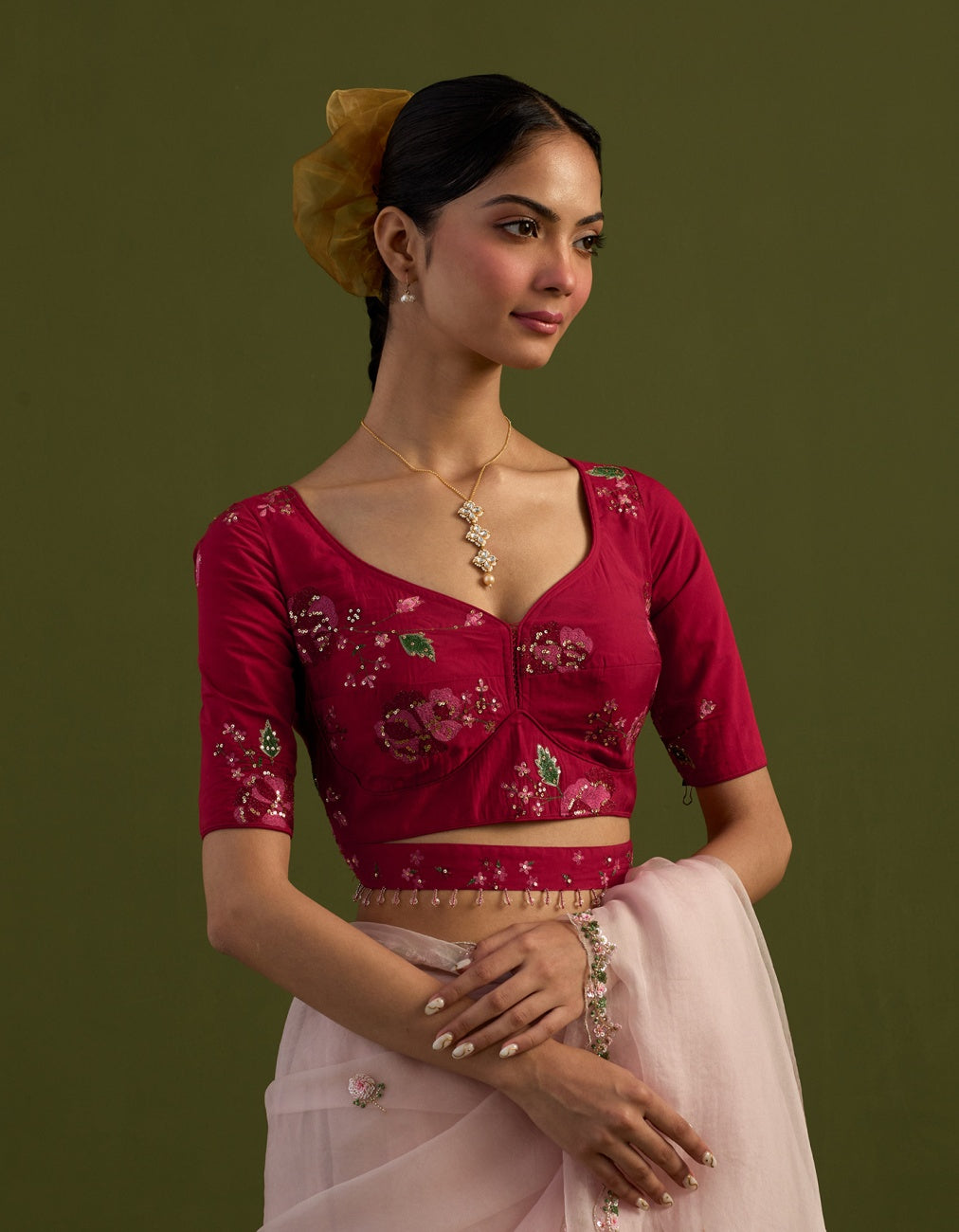 Magenta Pink Miniature Blouse
