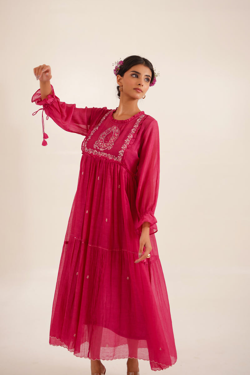 Rani pink victorian sparrow dress