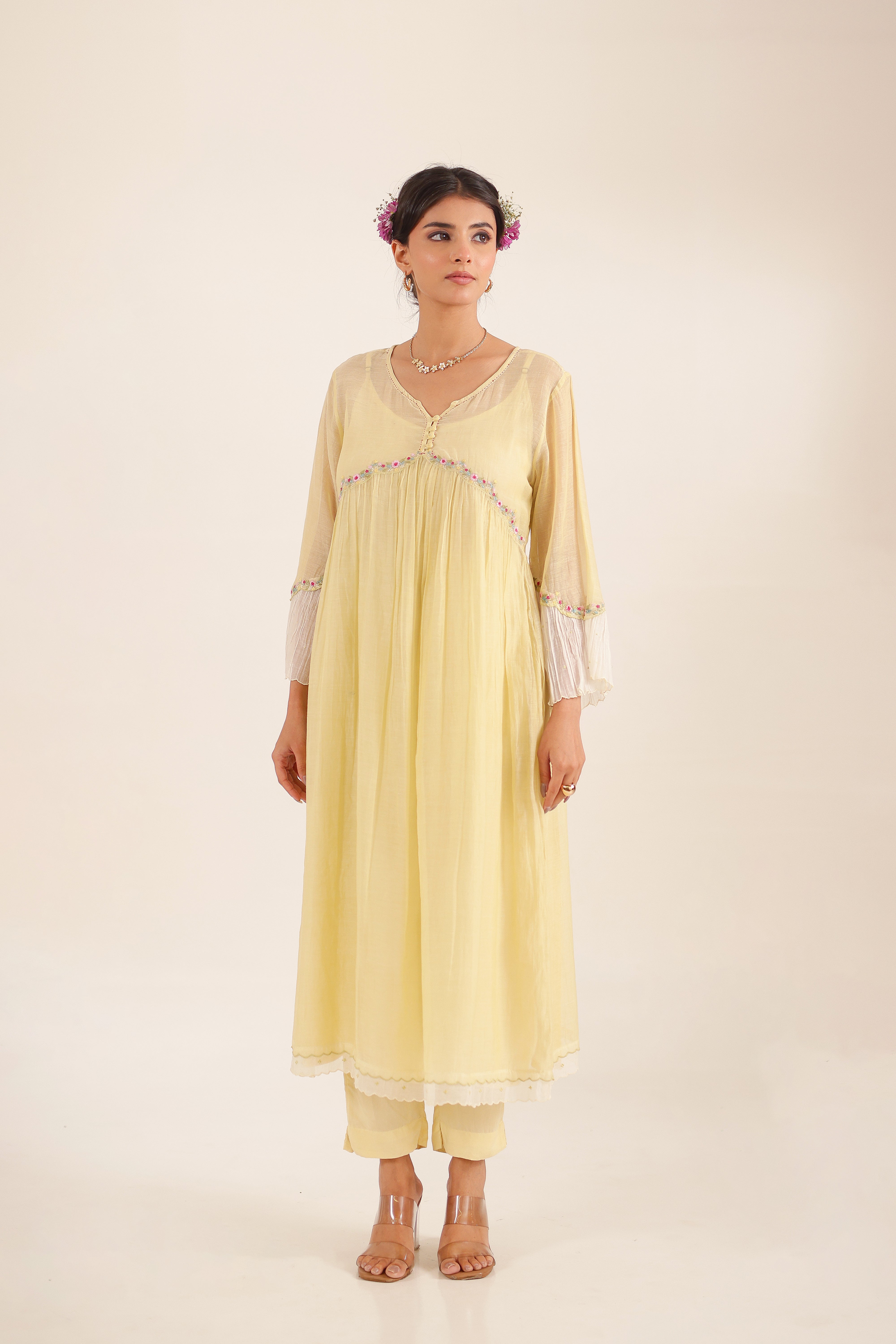 PASTLE GREEN NYRAA KURTA SET