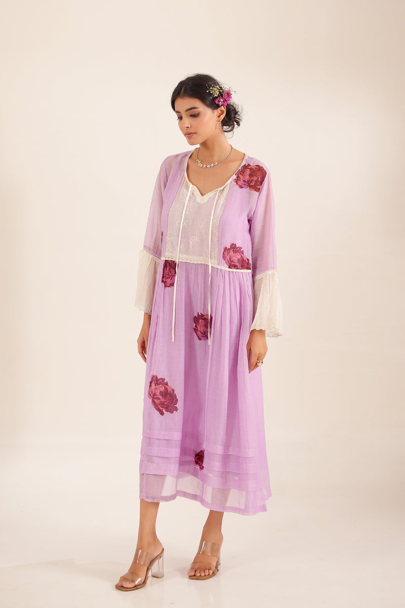 Lilac old rose dress