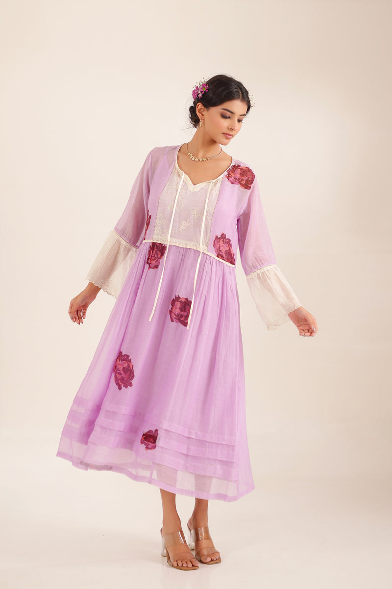 Lilac old rose dress