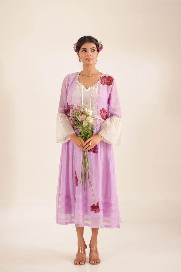 Lilac old rose dress