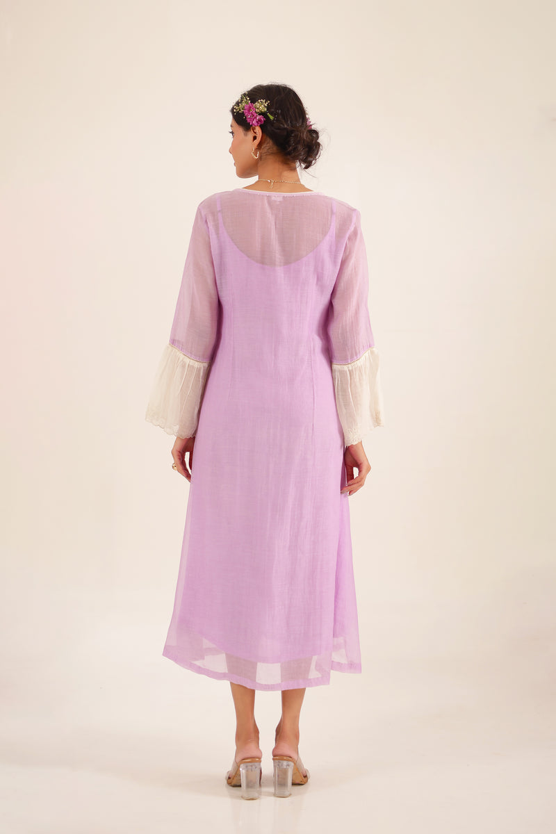 Lilac old rose dress