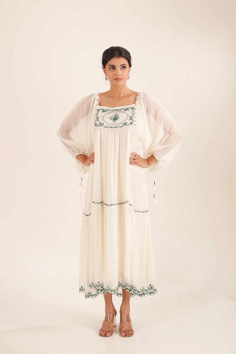 Art sleeve victorian dress