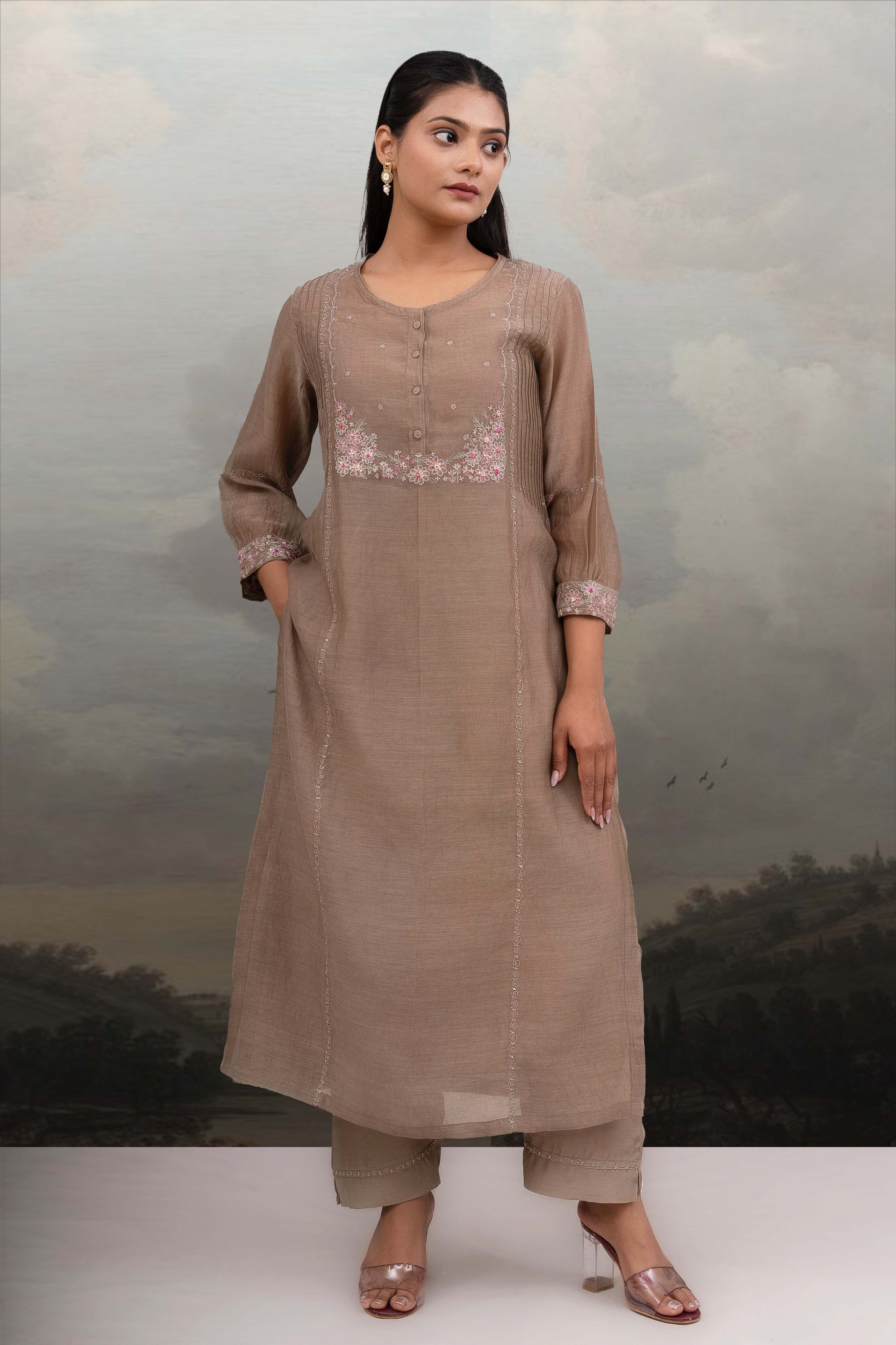 Chiku beaded bageecha suit set