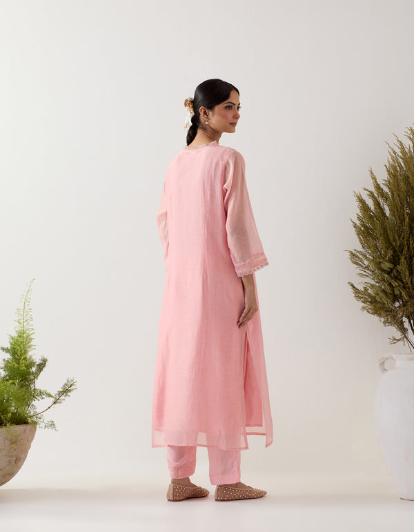 BLUSH PINK SONGBIRD KURTA SET