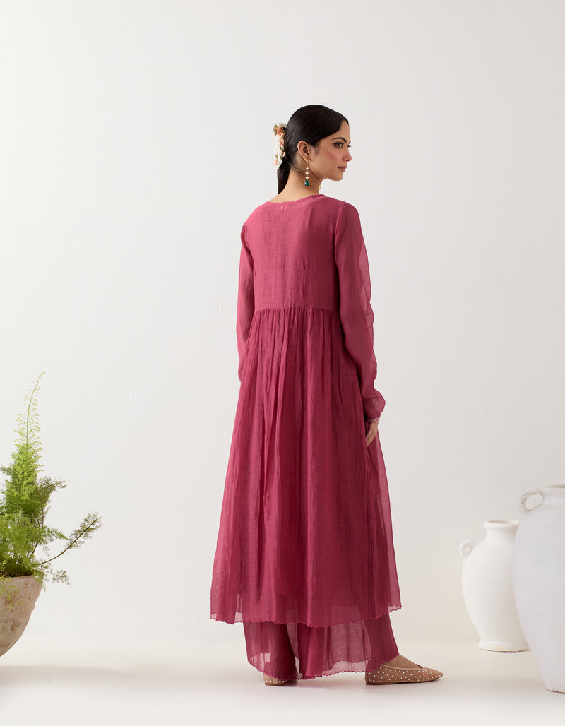 RANI PINK MIDNIGHT DRESS WITH SARARA