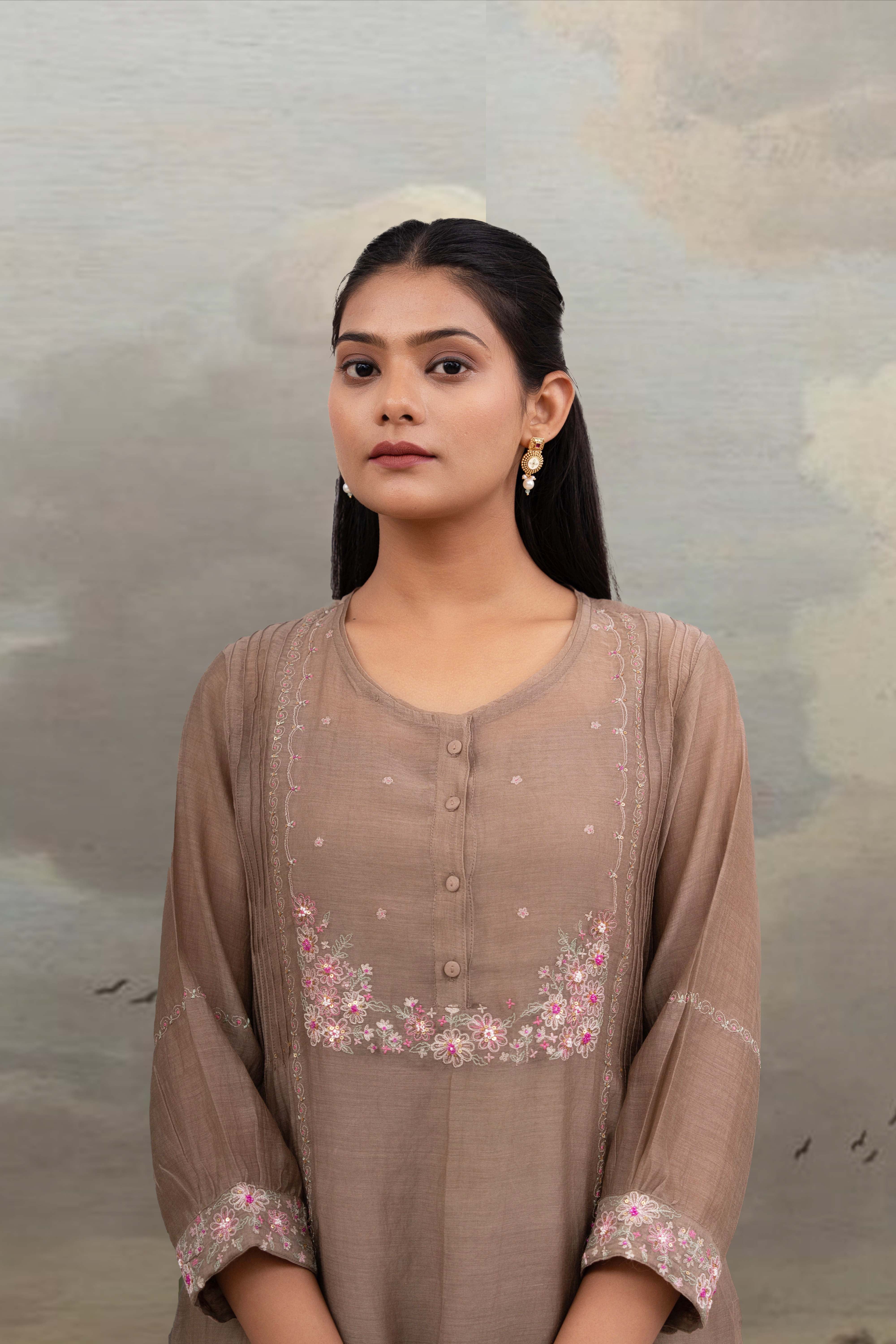 Chiku beaded bageecha suit set
