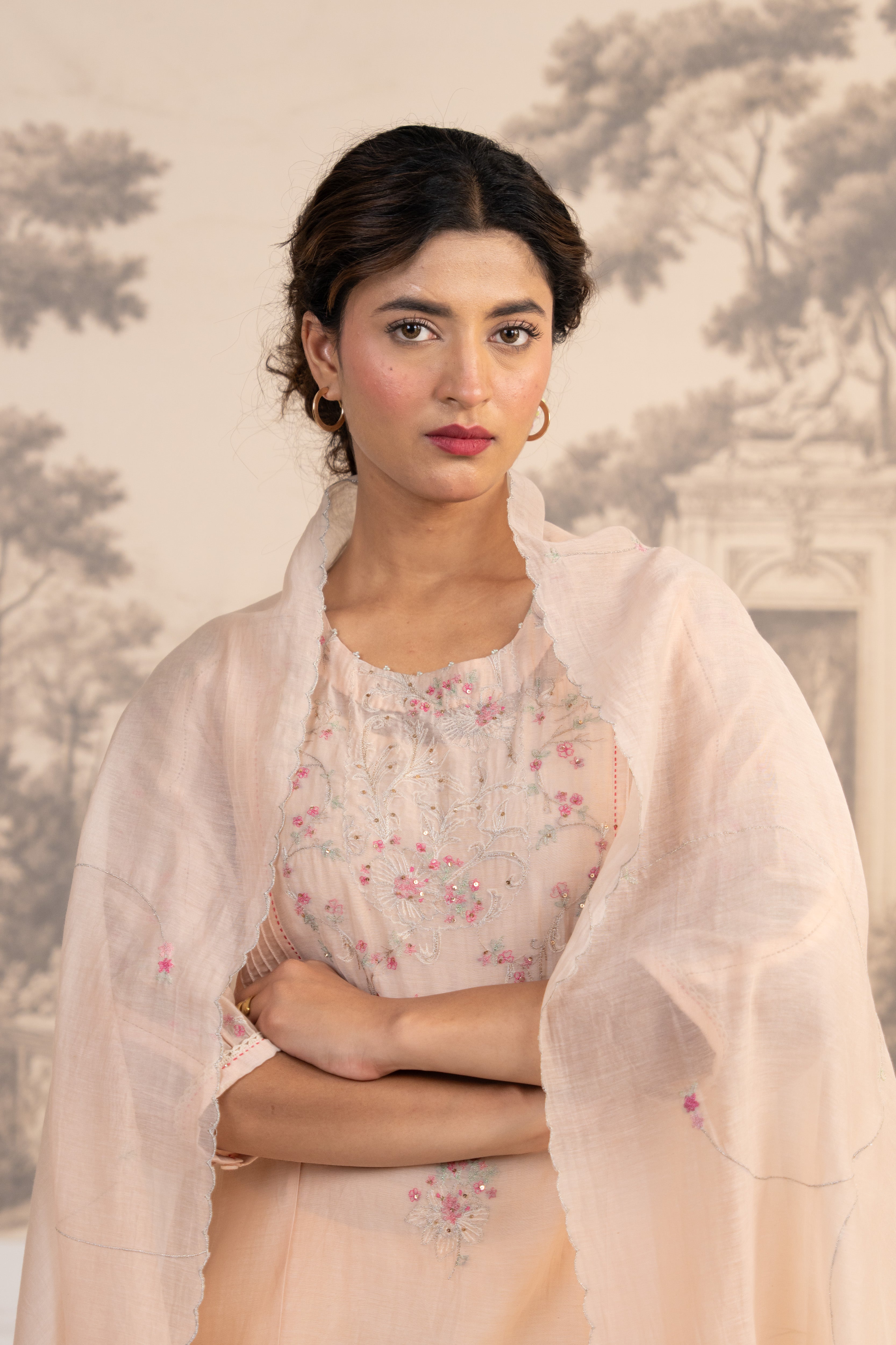 IVORY PINK VICTORIAN SUIT SET