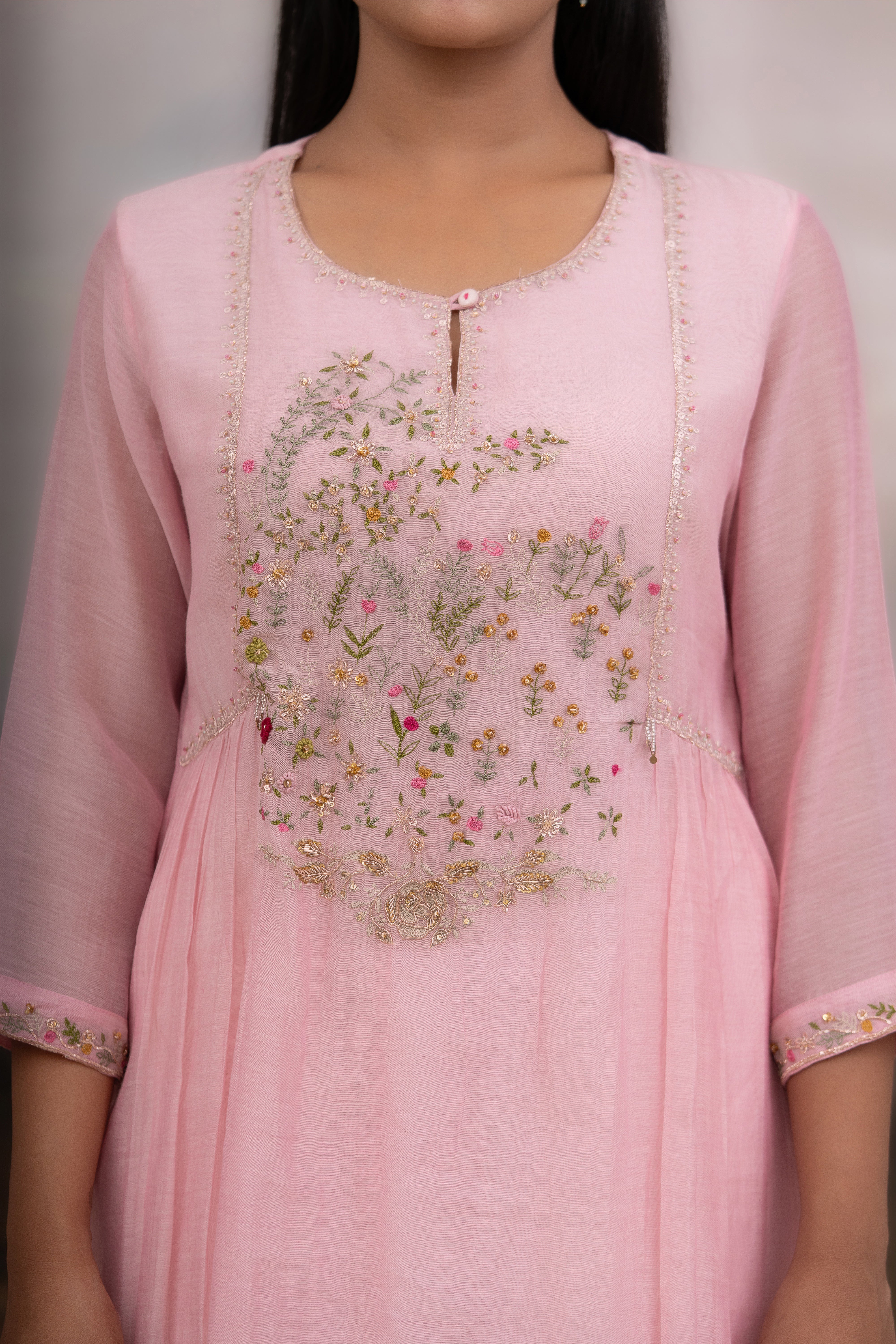 Blush Pink Falling Star Suit Set