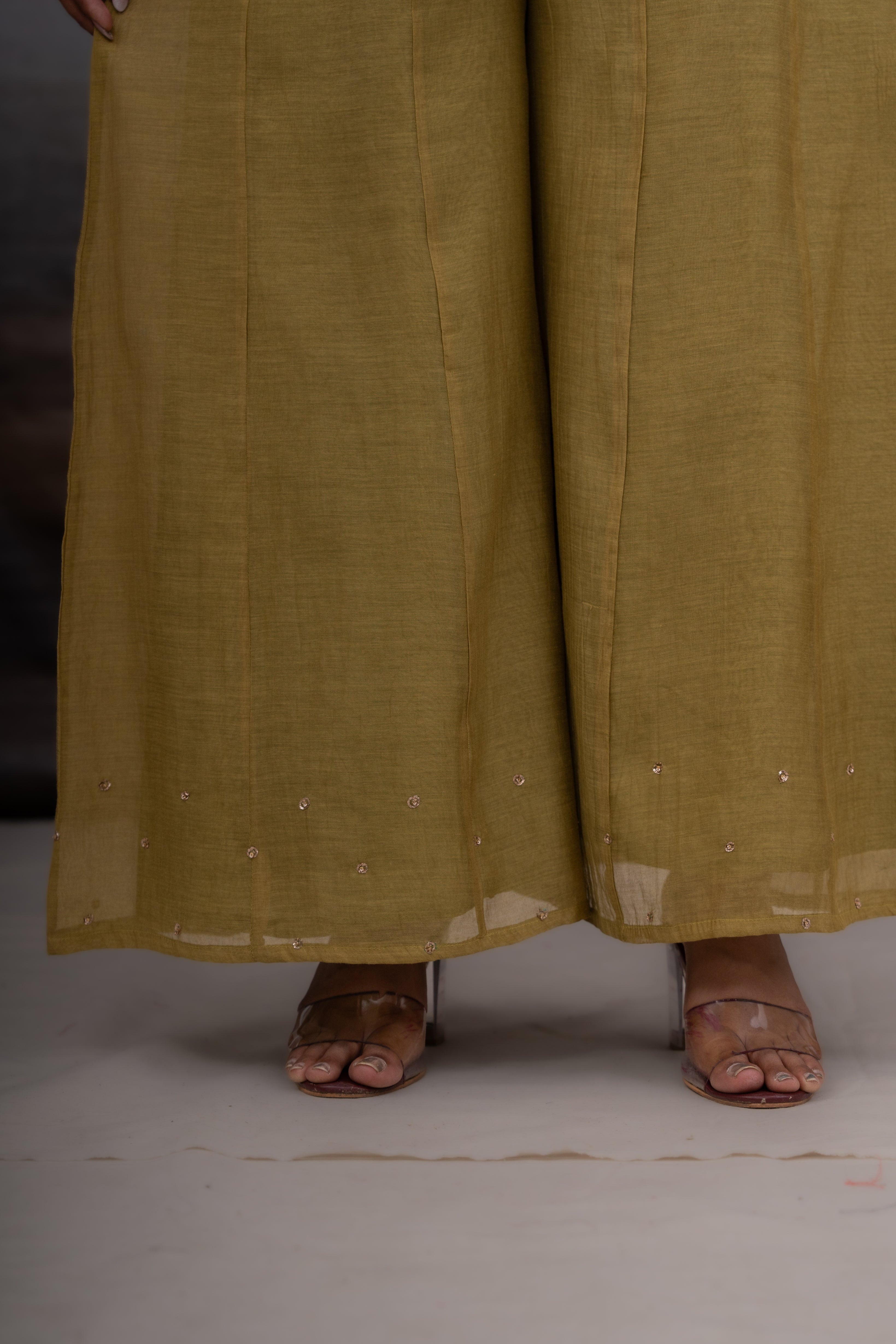 Mehendi Green top and Palazzo