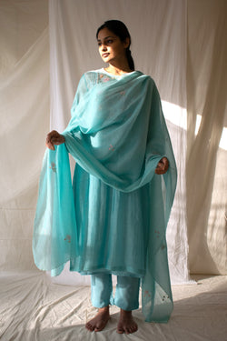 Teal Miniature Dupatta