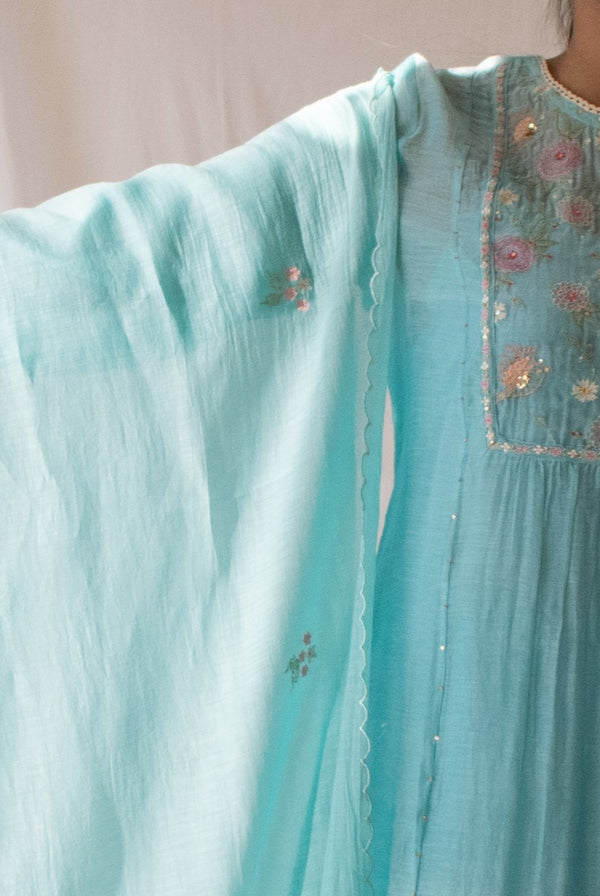 Teal Miniature Dupatta