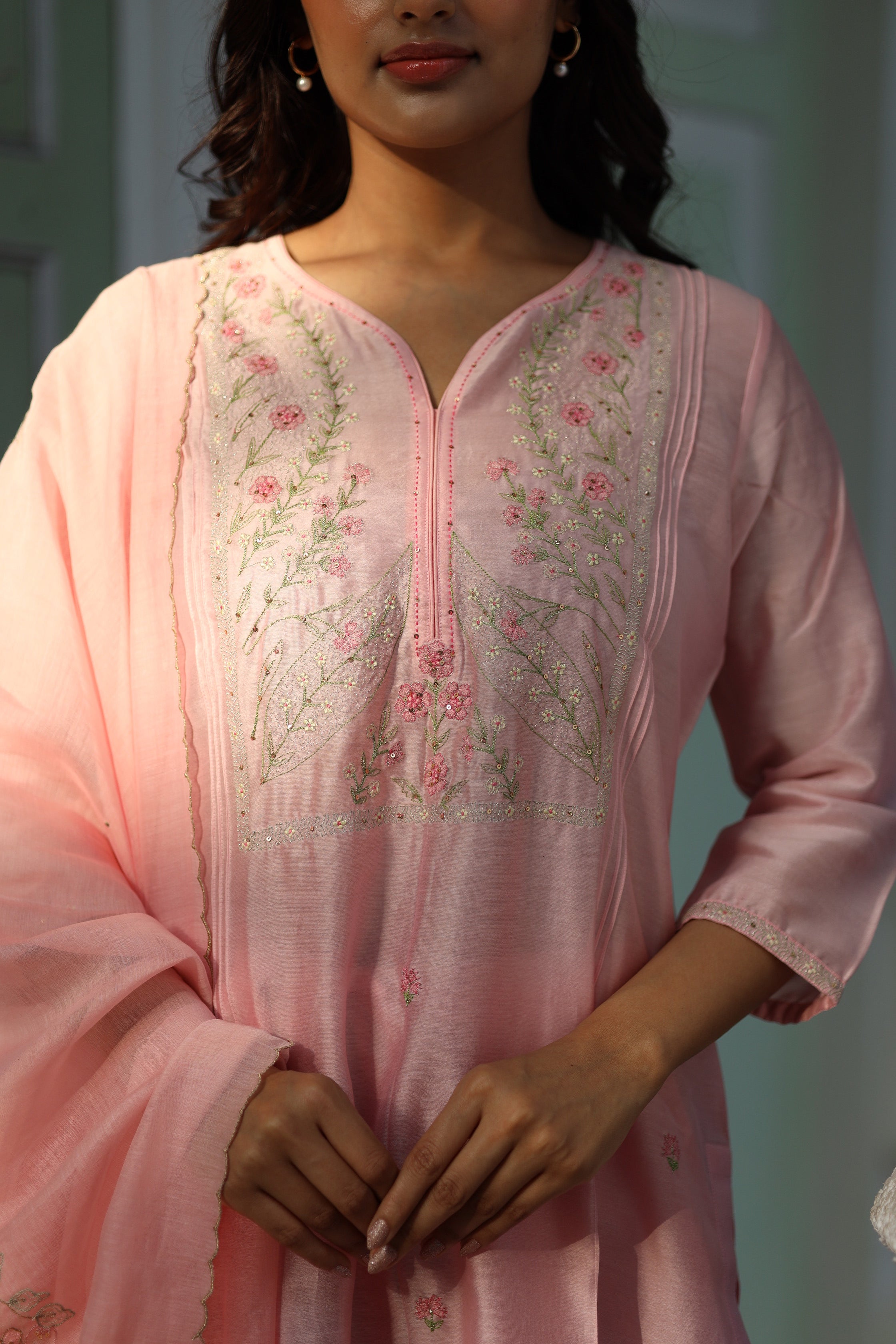 Blush pink Half Lily Suit set