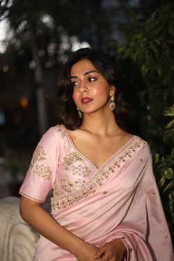 Blush Pink TATWA Heritage saree