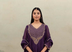 Purple ambiya suit set