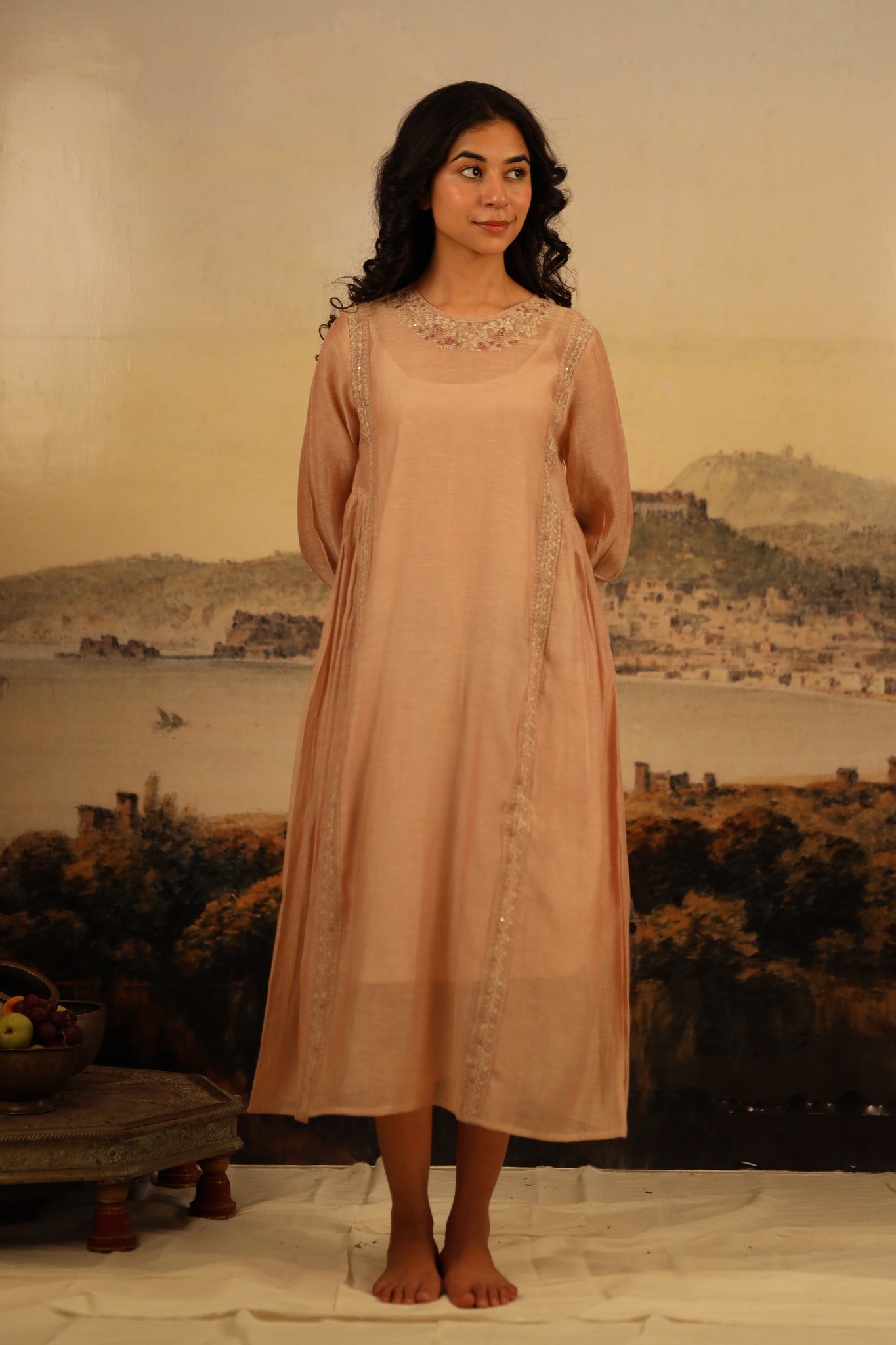 chiku maku dress with scarf