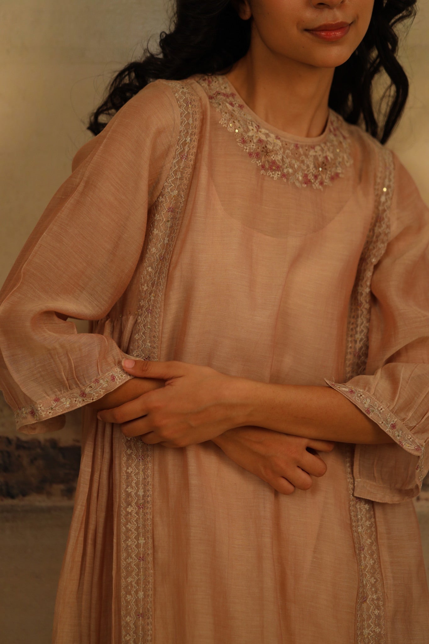 chiku maku dress with scarf