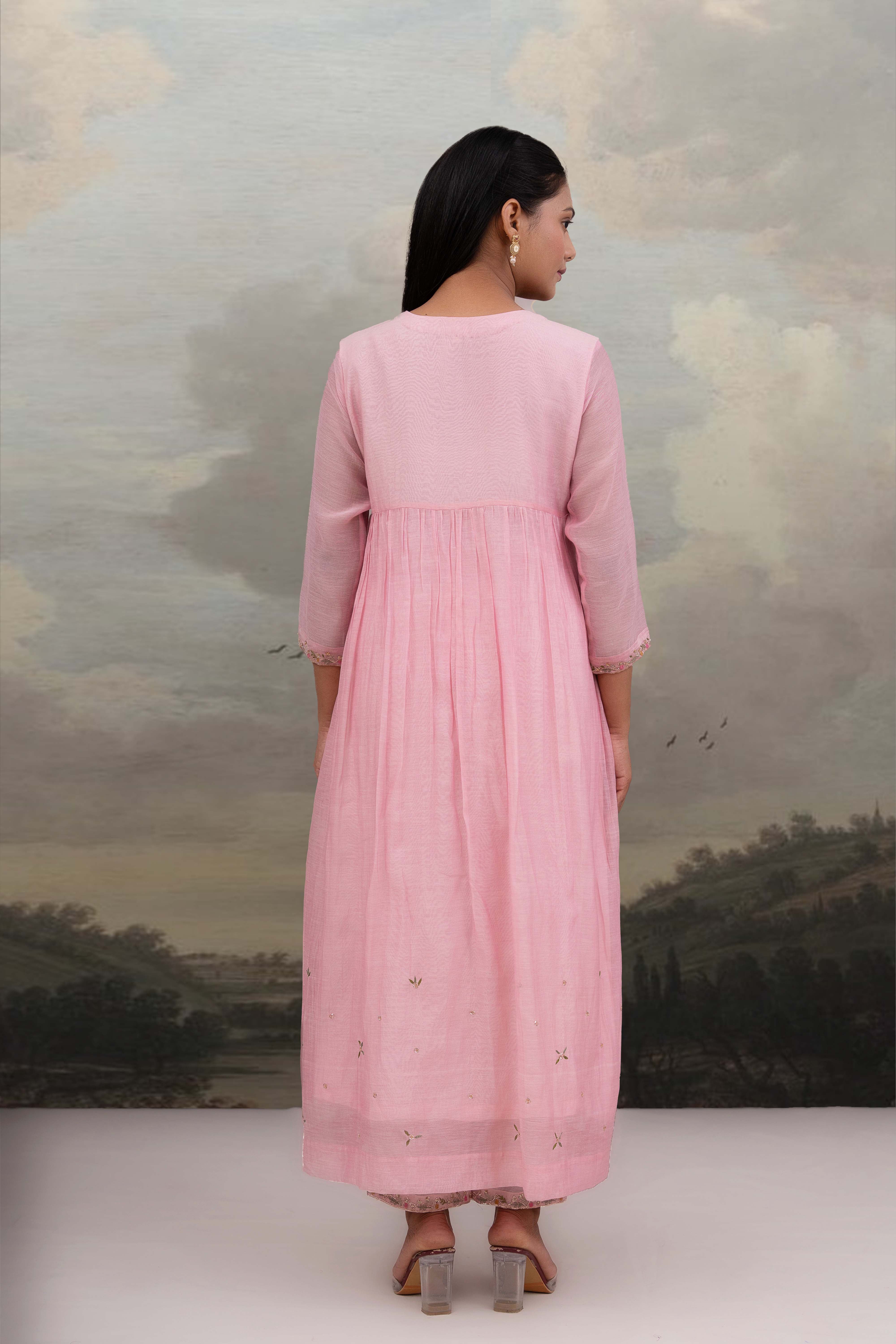 Blush Pink Falling Star Suit Set