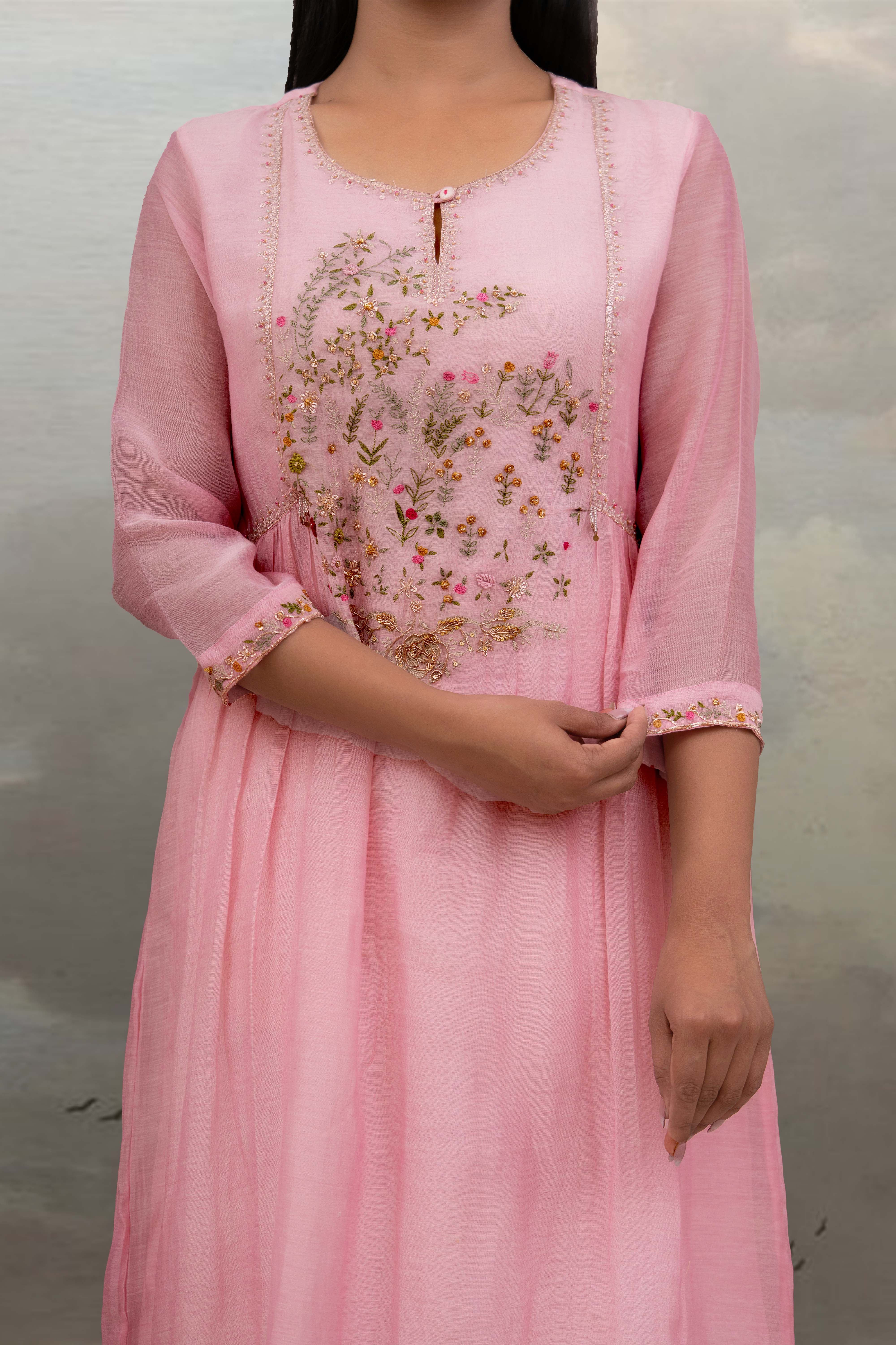 Blush Pink Falling Star Suit Set