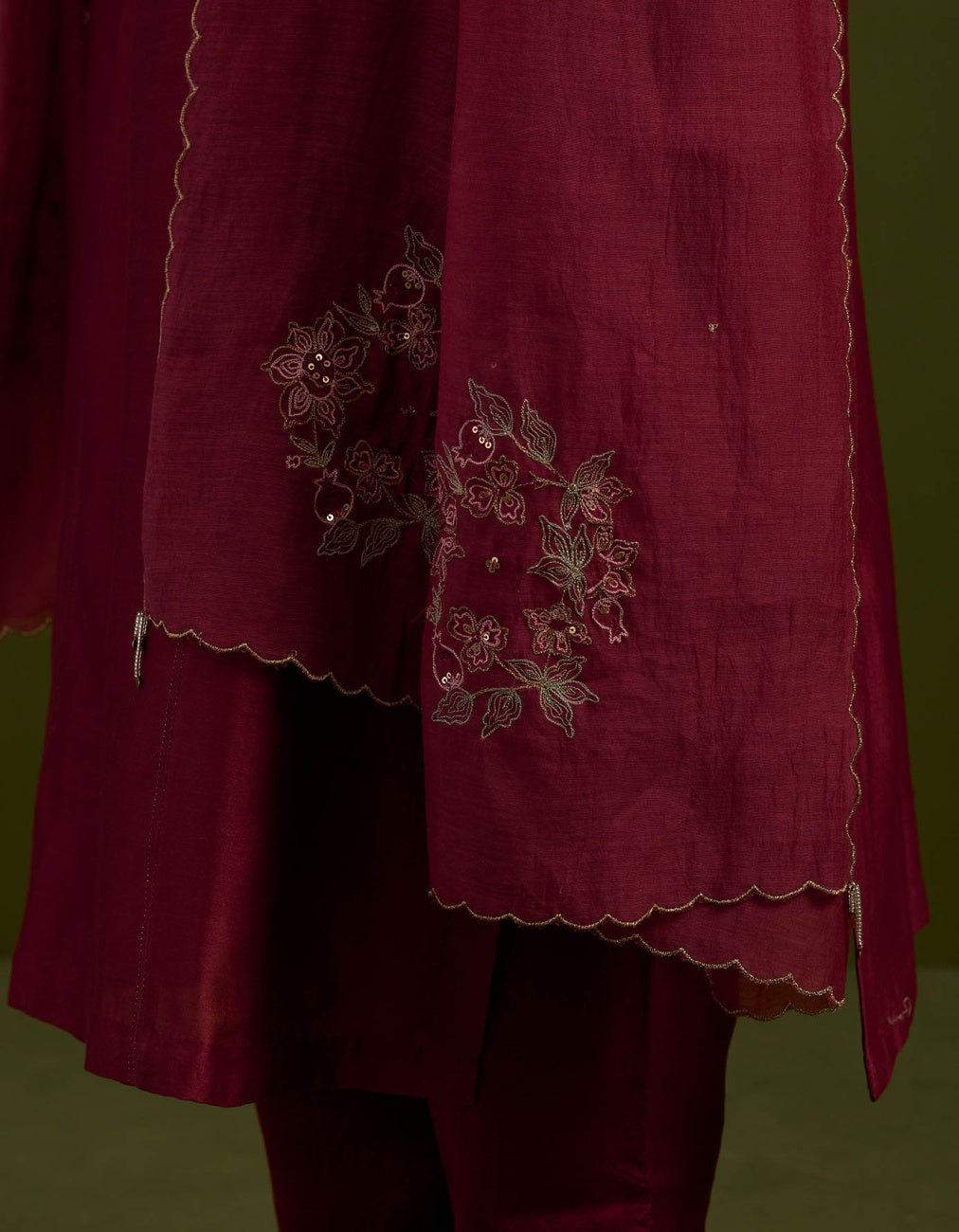 Magenta pink floral bouquet Suit set