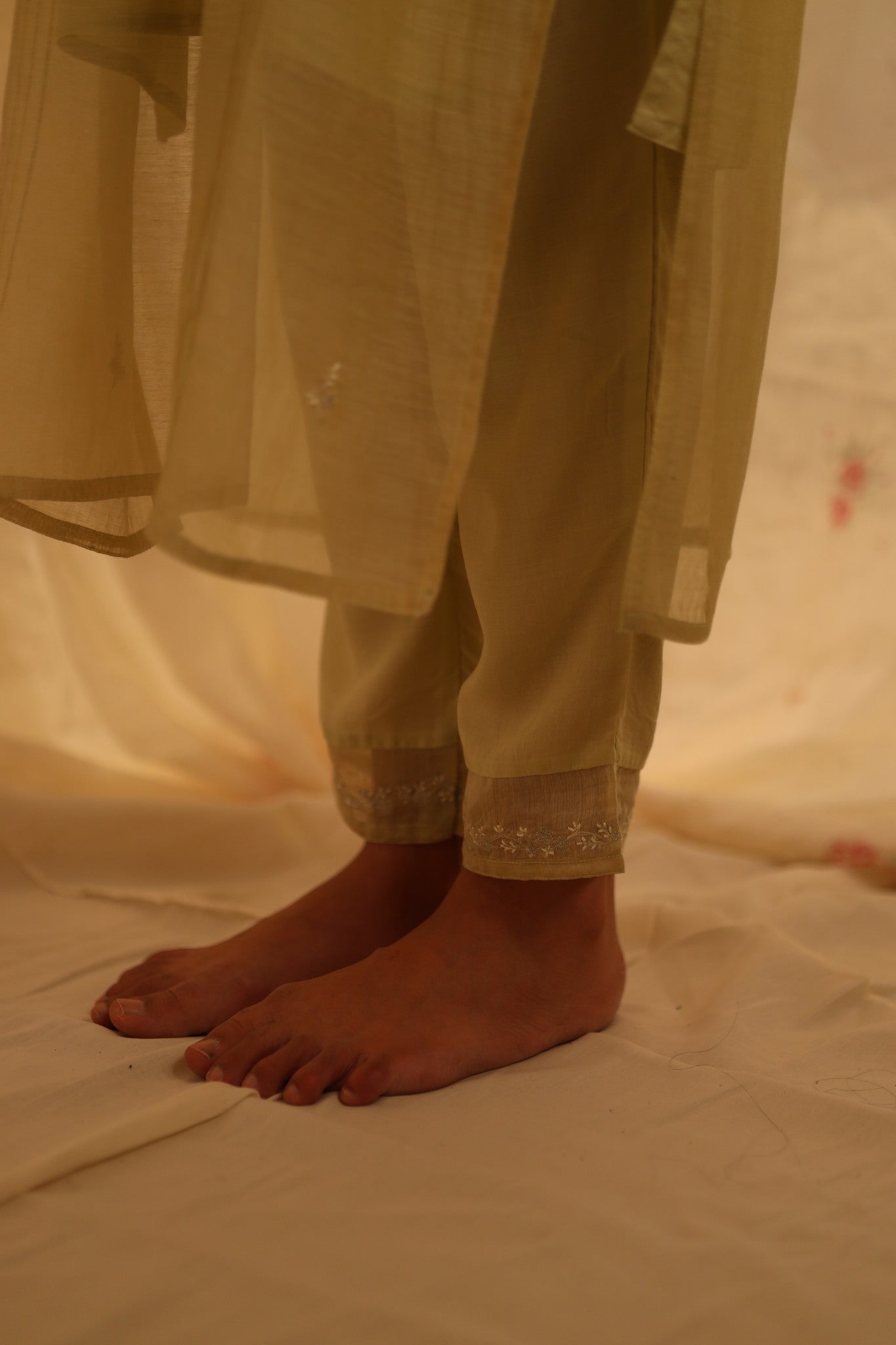 Sage Green Tonal kurta set